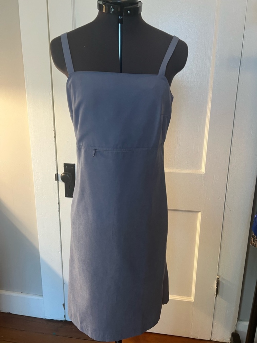 Patagonia Slate Blue Square-Neck Midi Dress